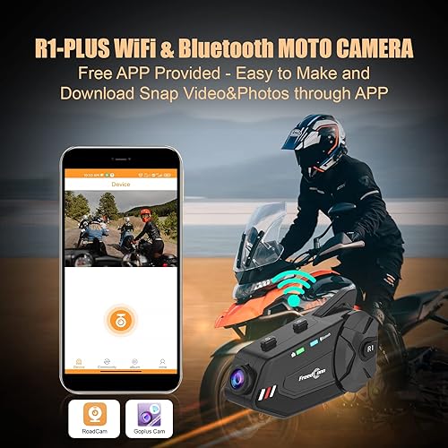 Miniatura 11 de FreedConn Casco de motocicleta Auriculares Bluetooth L1M Casco Auriculares Altavoces Impermeable Auriculares Deportivos de Motocicleta Altavoces