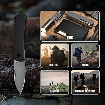 小物 Mackey Kizer Yorkie Pocket Knife, 2.58 Inch Nitro V Blade Drop