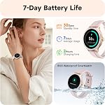 Montre intelligente pour hommes femmes, appel Bluetooth, 1.27" HD Tracker de fitness écran tactile, 100+ Modes sportifs, AI Incorporé, Coeur Rate/Sleep/Step/SpO2 Surveiller, IP68 Imperméable, Smartwatch pour Android iPhone