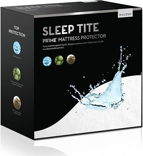 Colchón protector Sleep Tite garantía de por malouf hipoalergénicos 100% impermeable