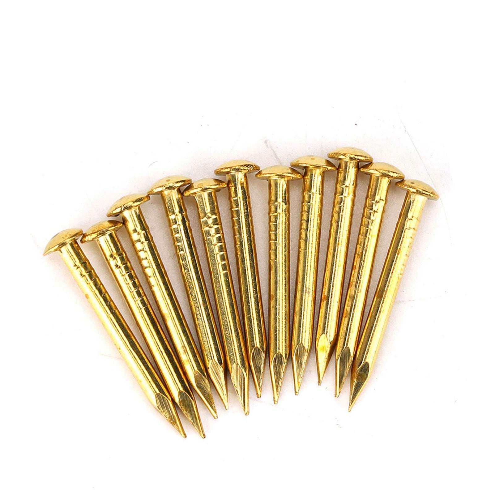 Respicefinem 100 Pezzi Chiodi Decorativi Chiodi Hardware In Ottone Con Testa Rotonda Accessori Hardware Per Chiodi In Ottone Per Decorazione Domestica In Con Materiale Ottone Diver
