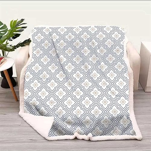 Miniatura 5 de Cobijas Calientes para Invierno - Manta térmica con textura de mandala, estilo europeo retro, acogedora decoración de habitación para sofá, cama,