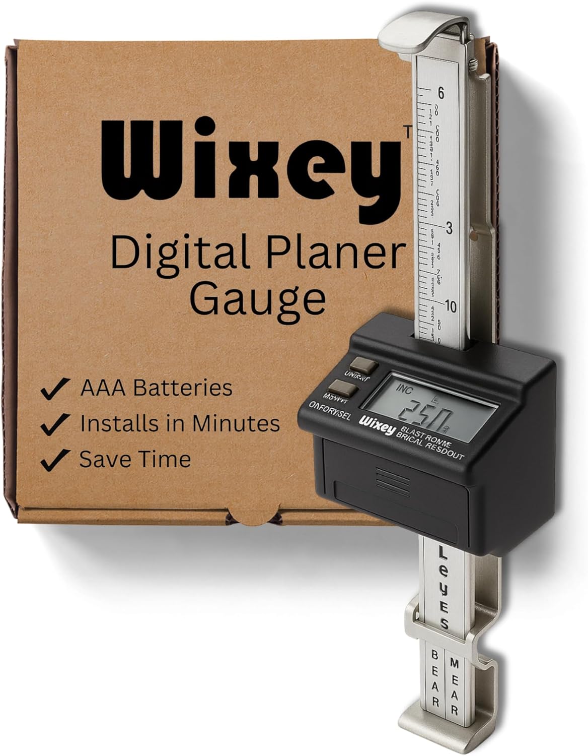 Wixey Digital Planer Gauge – Electronic Digital Readout & Thickness Measuring Tool – Accurate Calibration & Digital Dimensions – Perfect Portable Planer Accessory for Woodworking Upgrade Wixey Digital Planer Gauge – Electronic Digital Readout & Thickness Measuring Tool – Accurate Calibration & Digital Dimensions – Perfect Portable Planer Accessory for Woodworking Upgrade
