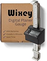 Wixey Digital Planer Gauge: Precision Thickness Gauge for Woodworking Planers - Accurate Digital Readout, Inch/MM, Easy Mount