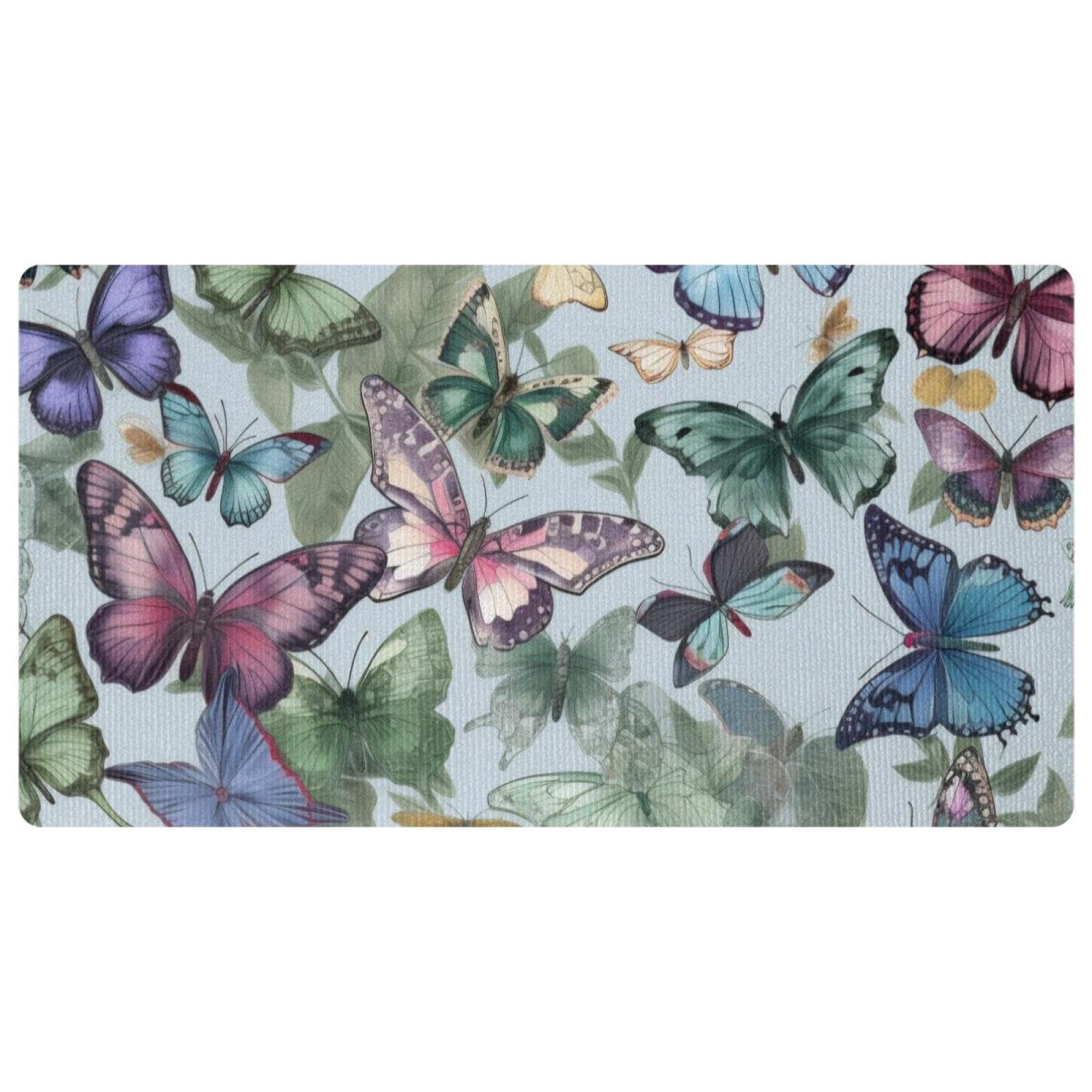 Niaocpwy Cushioned Anti-Fatigue Kitchen Mat 15.7"x29.5", Non-Slip Thick Absorbent Floor Mats for Home, Kitchen, Office, Sink, Laundry- Colorful