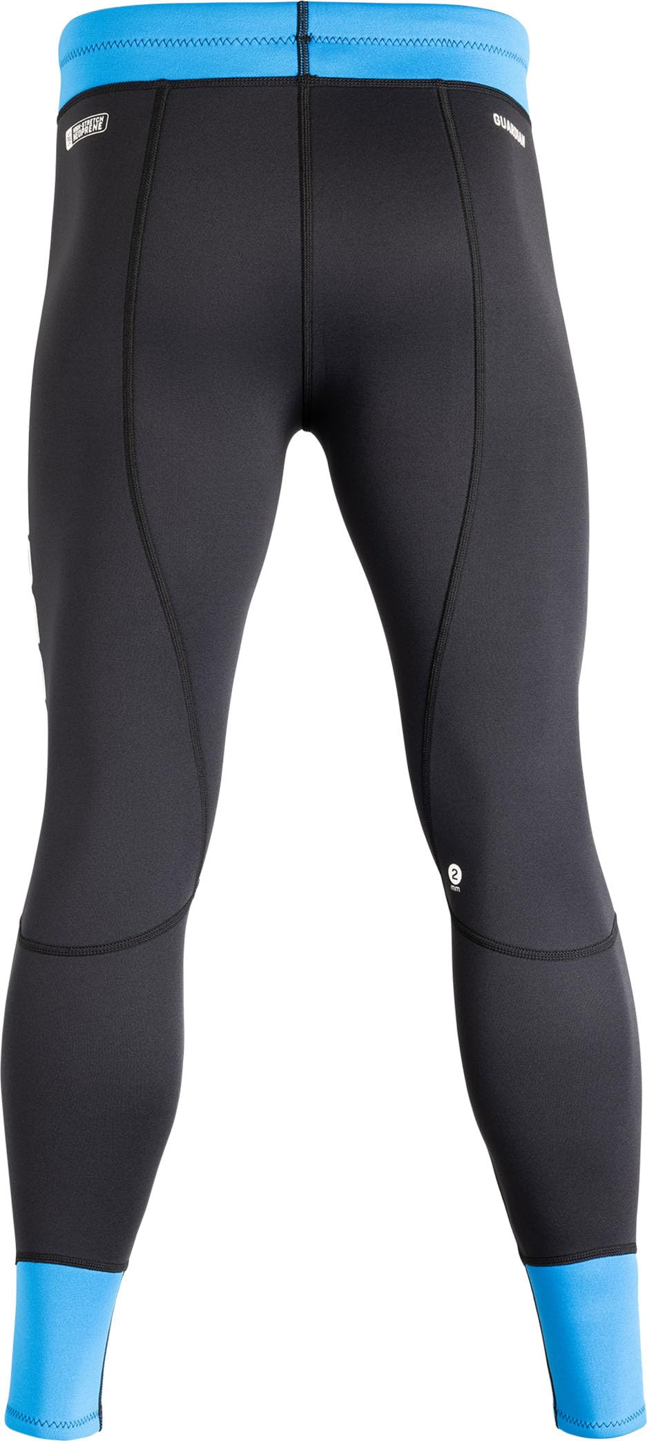 CRESSI Guardian Man Spodnie neoprenowe czarne/niebieskie 2 mm M/3-2 mm podwójne spodnie neoprenowe, idealne dla wszystkich entuzjastów sportów wodnych, czarne/niebieskie, M/3, męskie