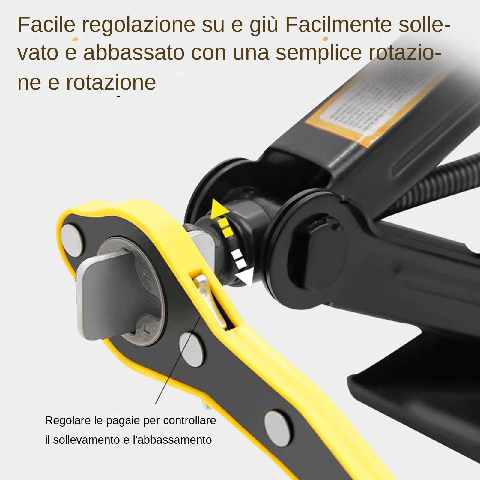 Chiave A Cricchetto Per Auto, Strumento A Cricchetto Per Chiave A Cricchetto Per Auto, Chiave Per Cric Per Auto, Strumento Per Maneggiare La Velocità Di Sollevamento, Chiave A Cricchetto Per Cric Per - copertina