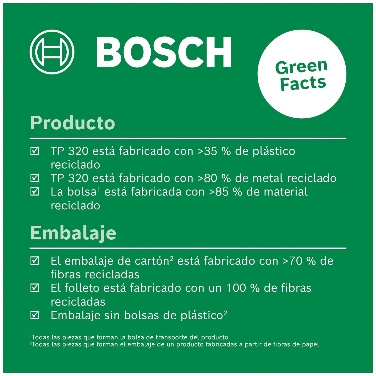 Bosch bastón telescópico TP 320, estuche de protección (altura regulable de 106-320 cm, en caja de cartón)