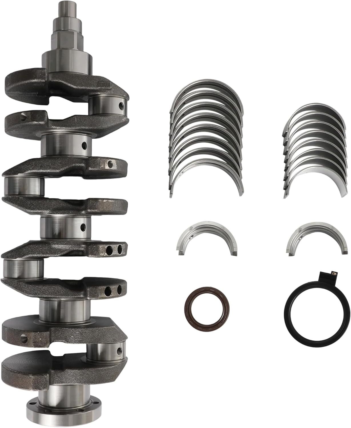 1.8L Engine Crankshaft Rear & Front Crankshaft Seal Main & Rod Bearings w/Thrust Washer Fit for Chevrolet Cruze Sonic for Saturn Astra 1.8L L4 2008-2018 55569765 MS1545A BC206J BB146J 55568638