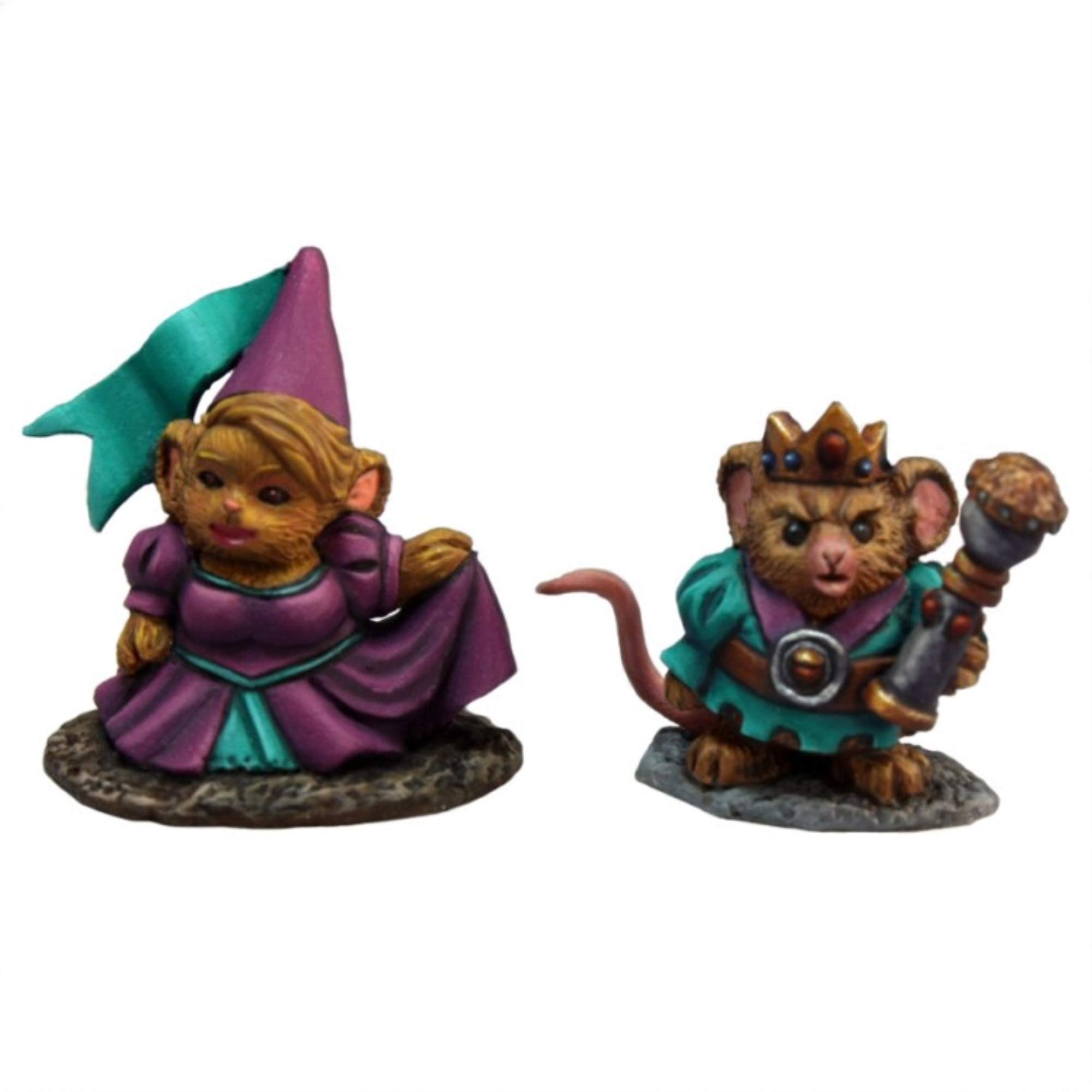 Mousling King and Princess figurines de souris royales en tissu