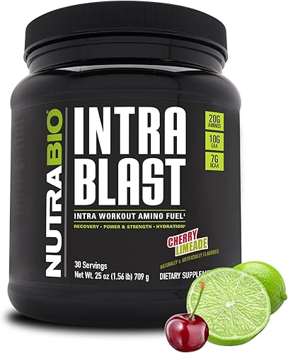Vista 10 de NutraBio Intra Blast Bcaa - Suplemento de aminoácidos en polvo, mezcla de electrolitos e hidratación, intra, preentrenamiento y recuperación