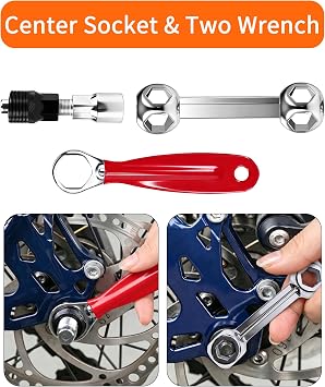 14-Piece Bike Repair Kit with Tire Pump, Portable and Durable | Essential Bicycle Tool kit with 16-in-1 tool, tire patches, 120 PSI pump and reflective bag for Cycling, Camping and Travel