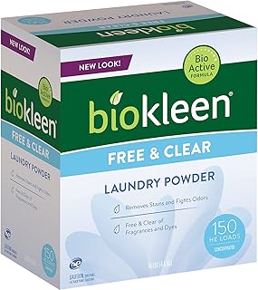 Sponsored Ad - Biokleen Free & Clear Natural Laundry Detergent - 150 Loads - Powder, Concentrated, Eco-Friendly, Plant-Bas...