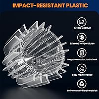 Vista 3 de AOSEA Bright 10 Pack Solar Lights Outdoor IP65 Waterproof,LED Solar Lights for Outside,Landscape Lighting,Garden Decorative for