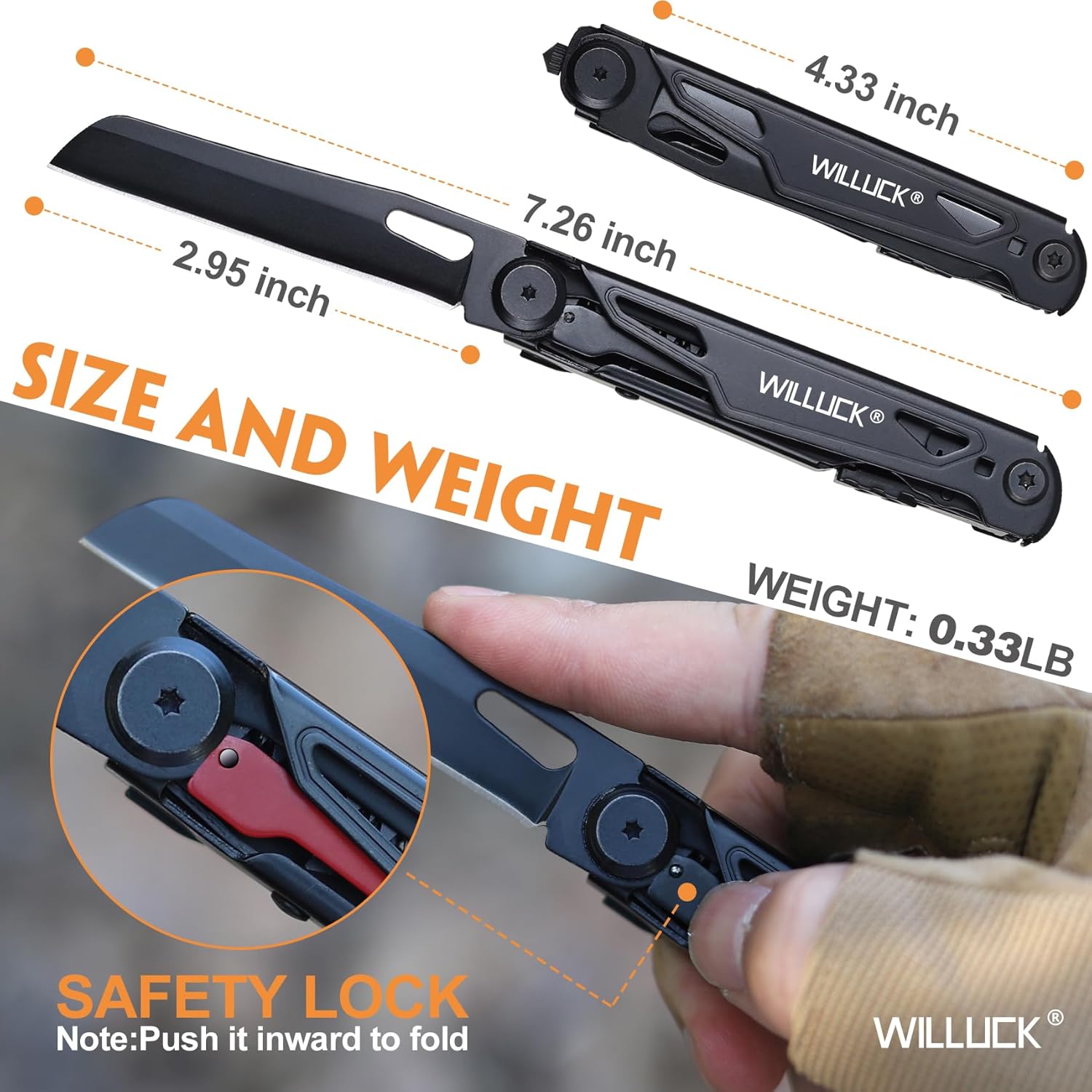 Multitool Pocket Knife - Stocking Stuffers for Men, Multi tool, Edc Knives - Pocket Knife for Men, Multitool for Camping, Hiking - Portable Multitools Gadgets Edc, Christmas Birthday Gifts for Man