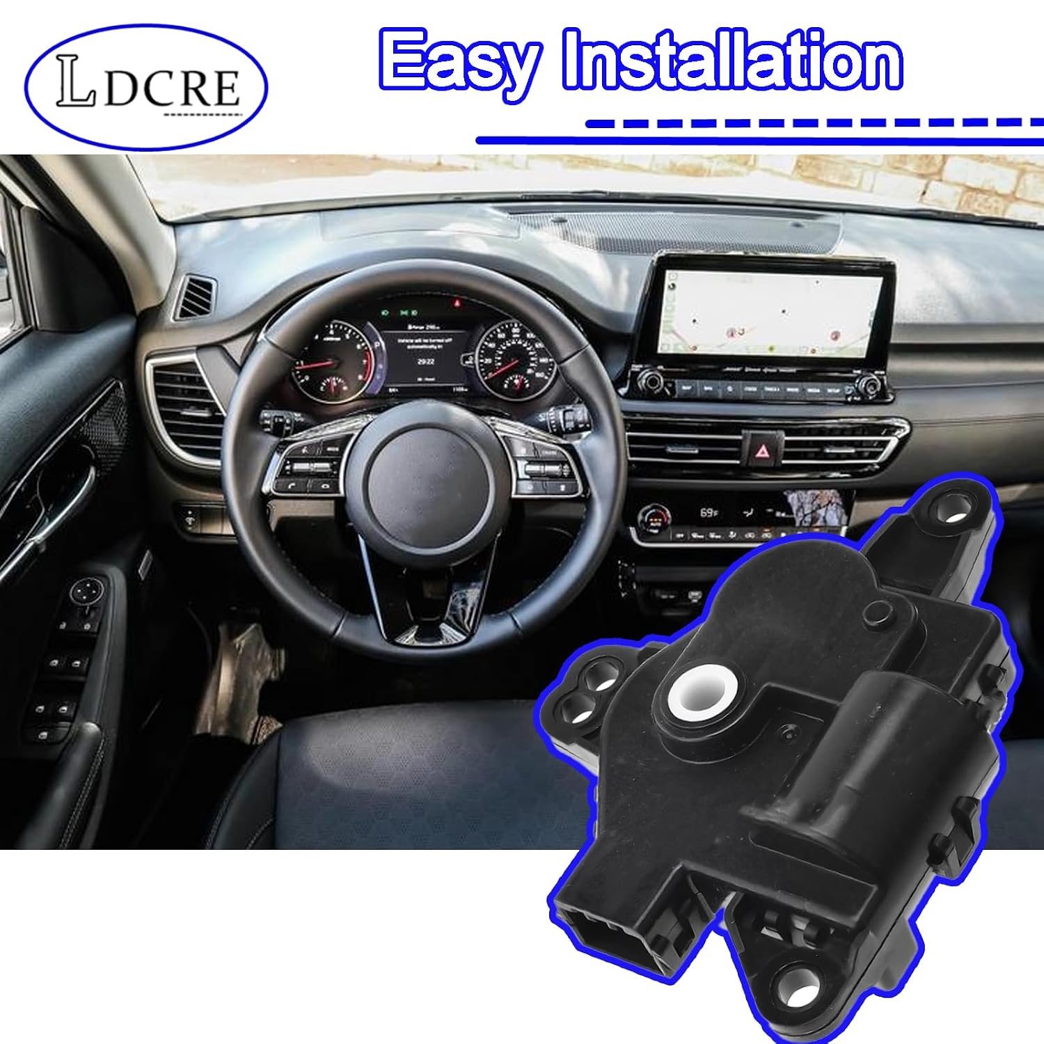 HVAC Heater Blend Door Actuator, Main Mode, 5-Pin, Fits Hyundai Azera 2010-2017, Elantra 2011-2016, Sonata 2011-2015, Kia Optima Forte Cadenza 2011-2016, Replace 604-327, 971573SAA0