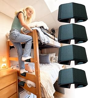 4 pcs Dorm & Bunk Bed Ladder Foot Support,loft Steps for College Dorm beds
