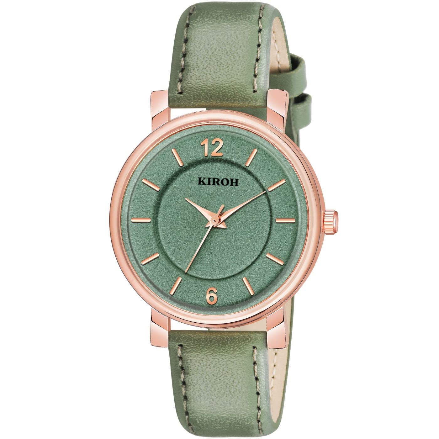 KIARVI GALLERY Analogue Stylish Leather Strap Analog Watch for Womens and Girls Watch (Green) (B0BRDGJ2GT) Amazon Price History, Amazon Price Tracker