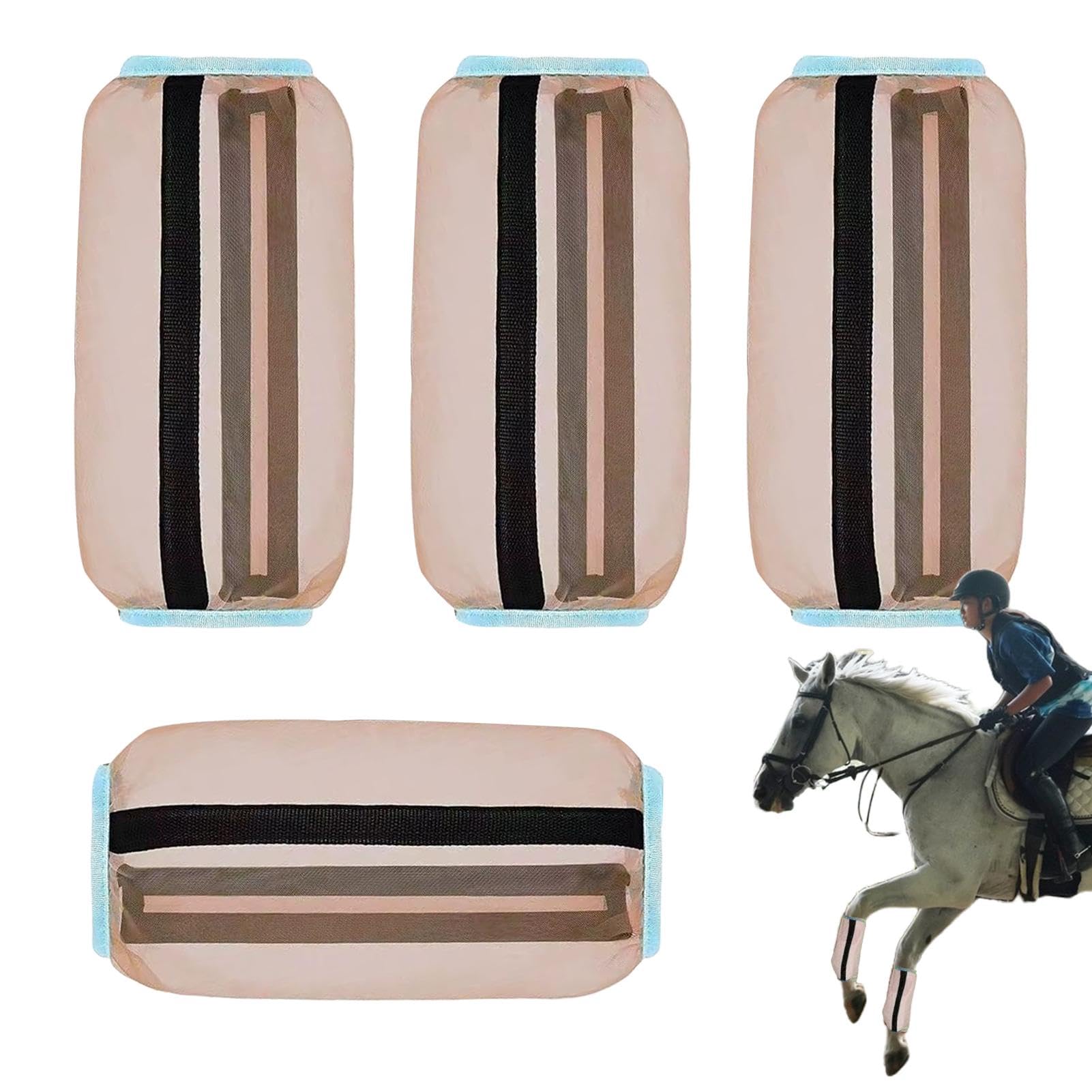Botas anti-moscas para caballos de malla transpirable y duradera