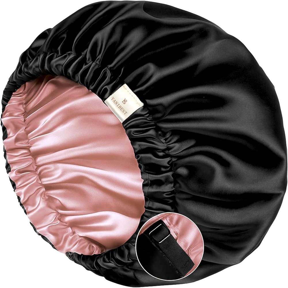 YANIBEST Extra Large Reversible Satin Bonnet for Women