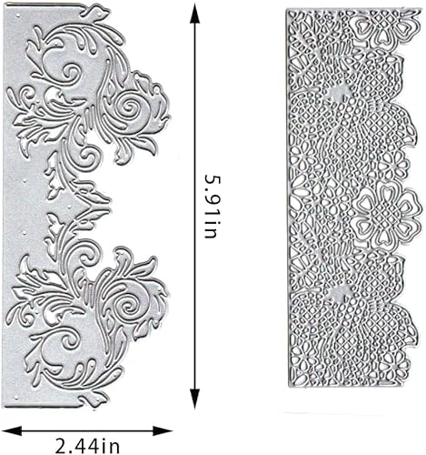 Miniatura 2 de 2 troqueles decorativos de borde para hacer tarjetas, troqueles de corte de borde de flores para álbumes de recortes en papel de liquidación,