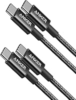 Vista 3 de Cable USB C a USB C de Anker, Cable de Carga Rápida Type-C de 60W (1 pie, paquete de 2) para iPhone Serie 17, iPad mini 6 y Más (Negro)