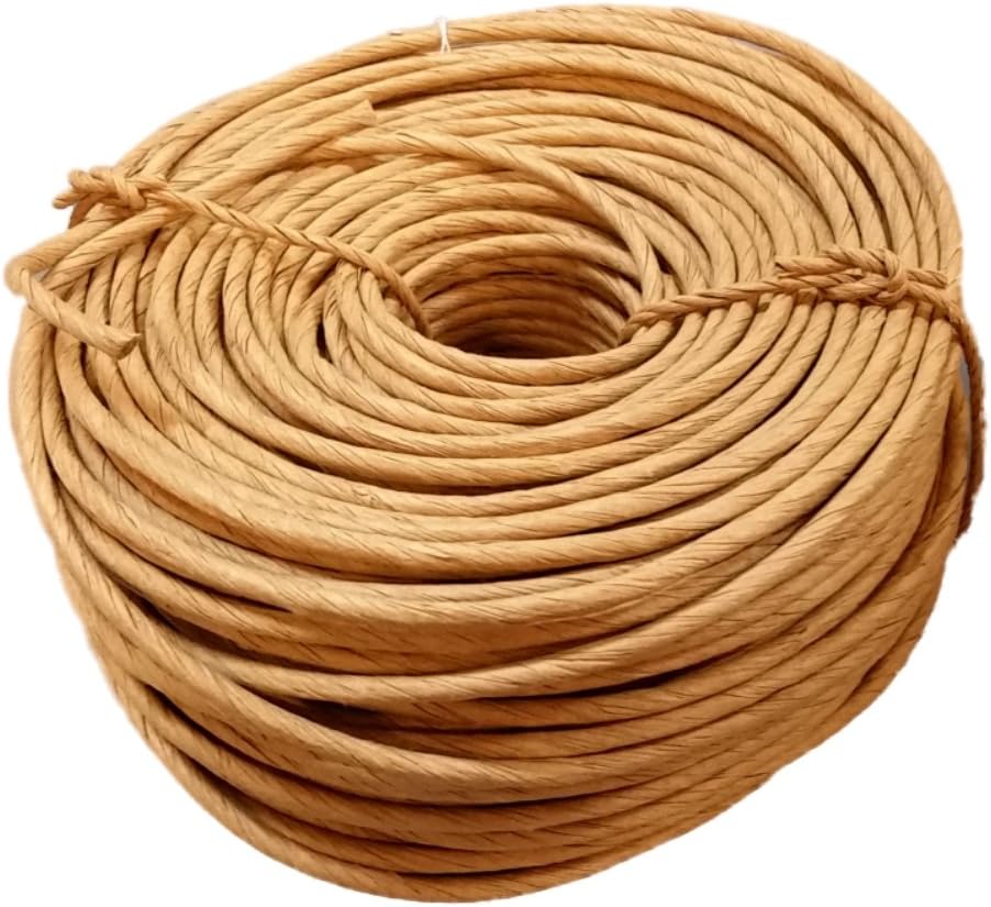 Fibre Rush 5/32 (350 Feet) Kraft Brown in a 2 Pound Coil - Fiber Rush Ladderback Chairs Seating Material (5/32)