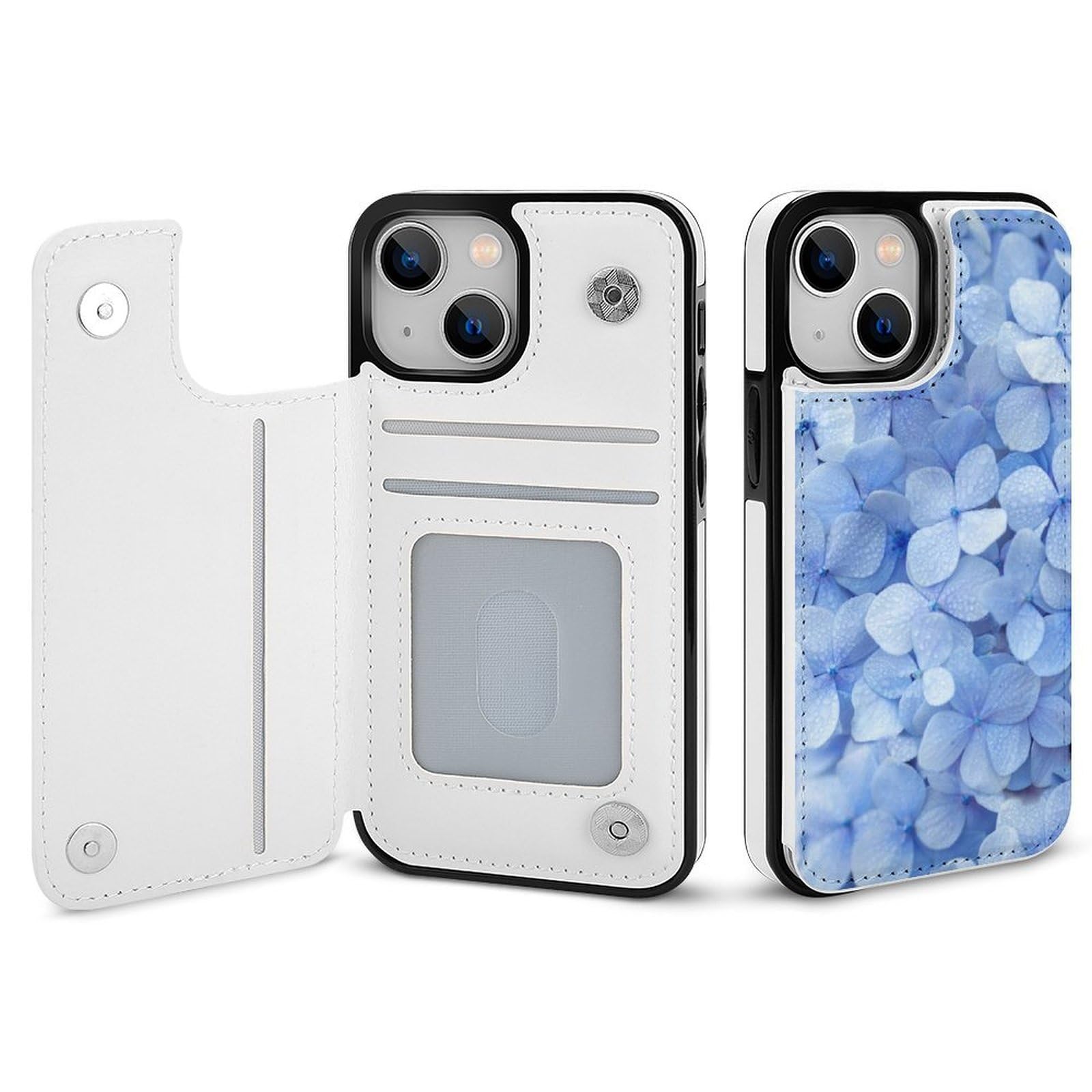 Amazon.co.jp: iPhone XS Max ケース 手帳型 紫陽花柄 あじさい