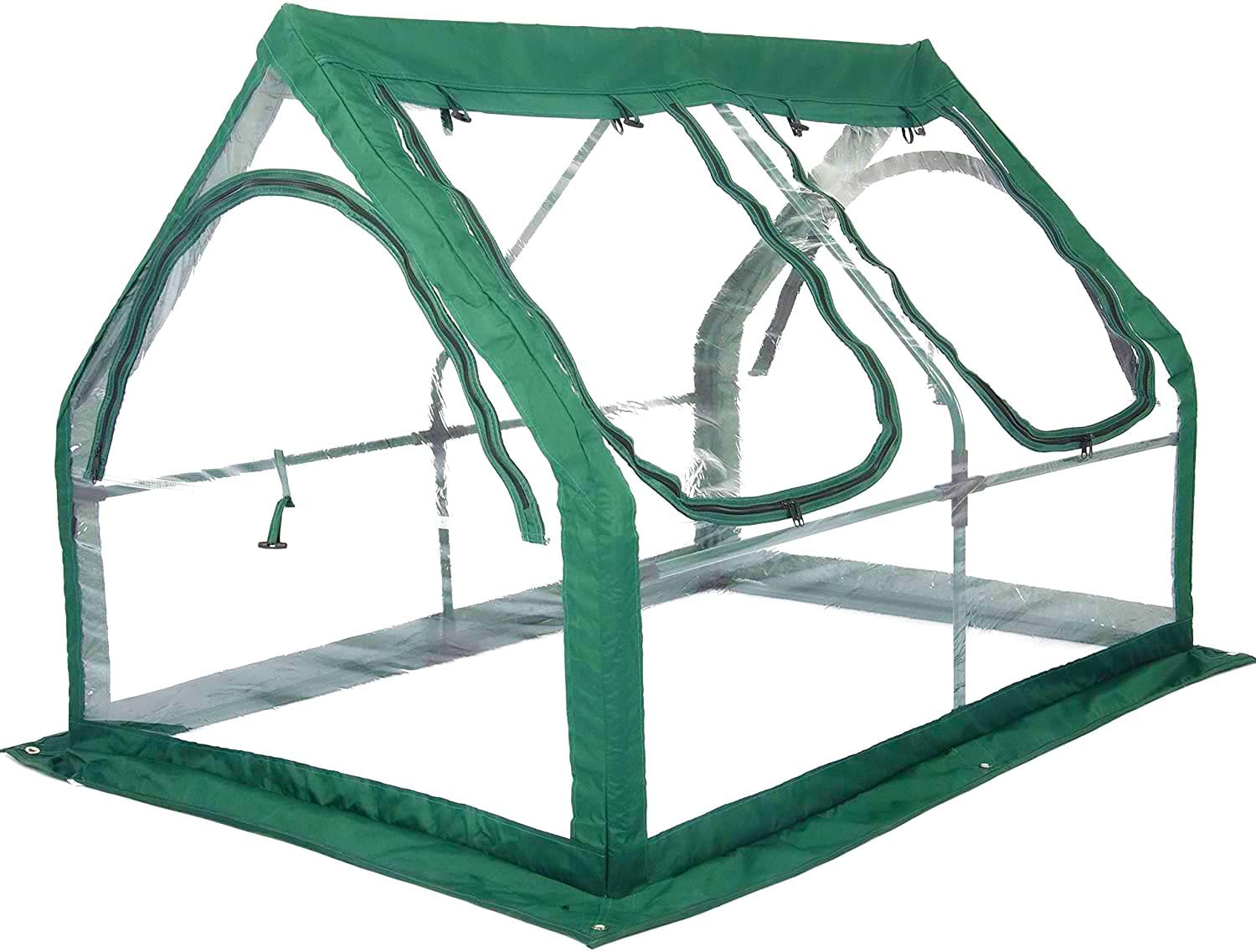 Portable Greenhouse for Garden Bed ,Easy Set-Up Gardening Flower House & Plant Sunshine Room with PVC Cover for Protecting Plant from Cold Frost & Birds & Insects