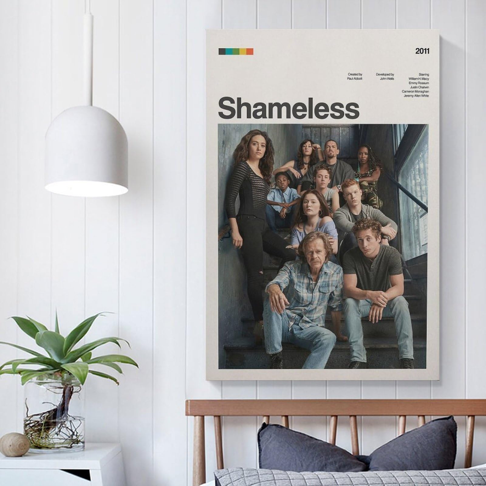 OakiTa Poster su tela con personaggi Shameless Perfect Classic Funny TV Show (2), decorazione artistica da parete per soggiorno, camera da letto, senza cornice, 40 x 60 cm