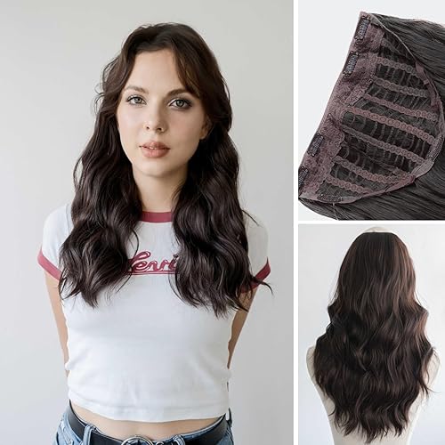 Extensiones de cabello ondulado natural prémium para cualquier longitud de cabello, instalación rápida con clip, mezcla sin costuras y versatilidad