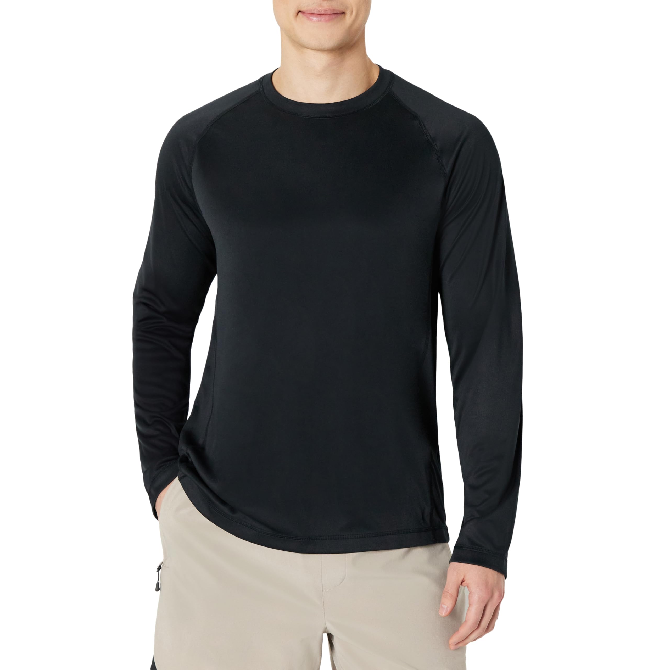 Amazon Essentials Herren Langärmeliges, Schnell Trocknendes Bade-T-Shirt