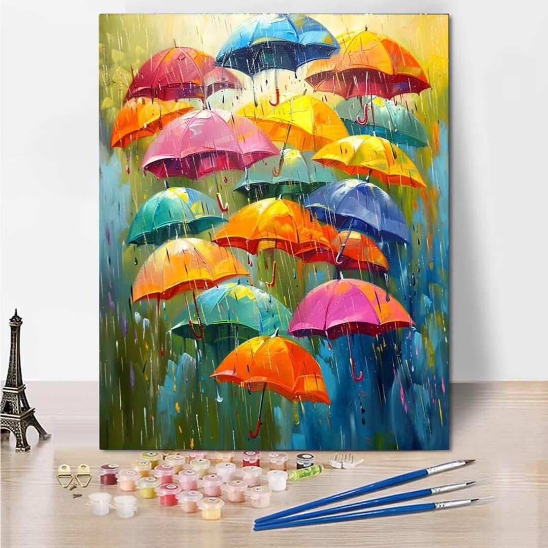 RNXAOPEN Dipingere con i Numeri Bambini, Passatempo per Adulti Kit Lavoretti Creativi per Bambini, Paint by Numbers Idee Regalo Bambina Bambino, Giochi Creativi Giochi Bambina name 70x95cm 6054-1
