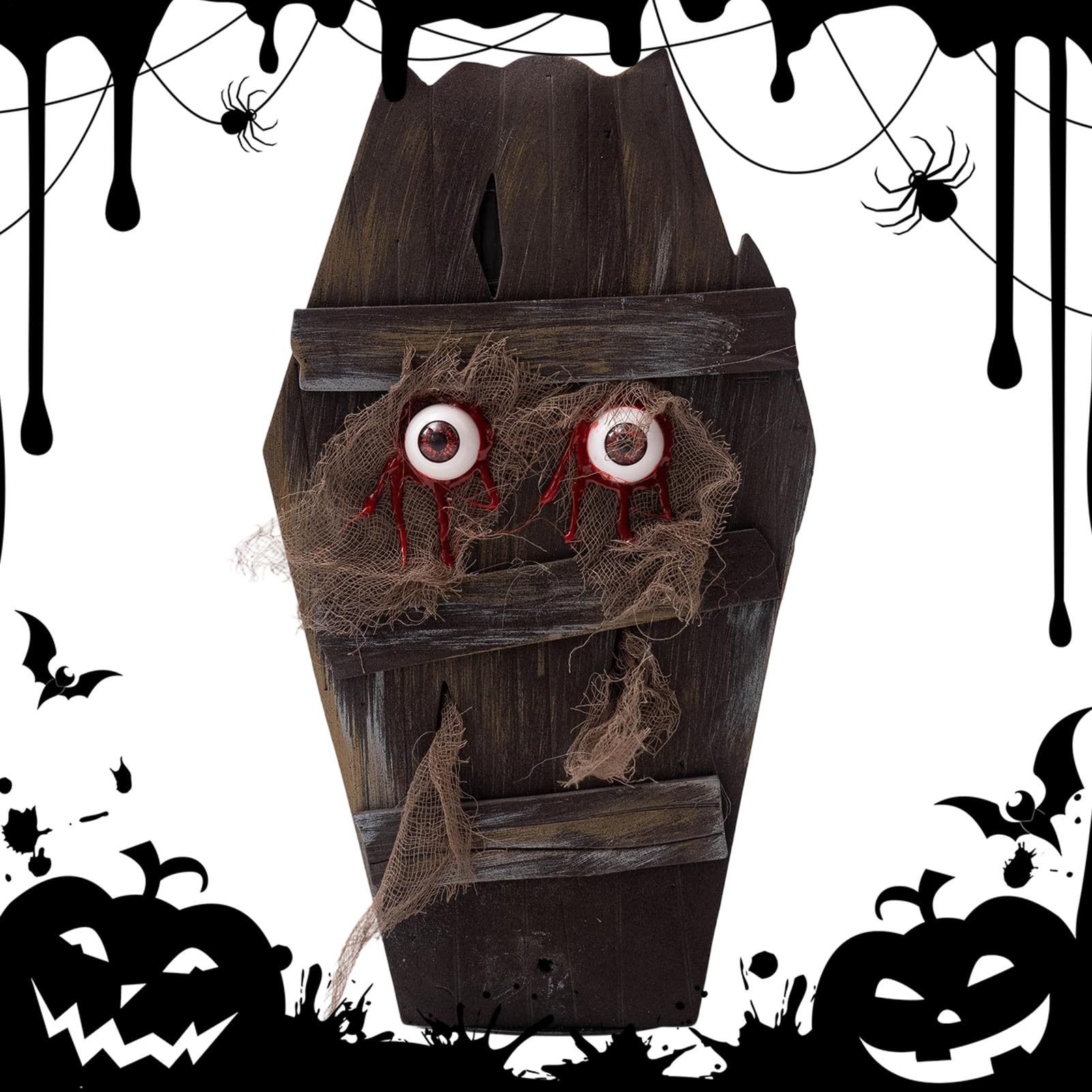 Trumna Na Halloween Elektryczna Poruszająca Się Ozdoba Trumny Halloween | Akcesoria Na Przyjęcie Na Podwórko Do Ogrodu Sypialni Szkoły Salonu Baru Drzwi Wejściowych Ścieżki