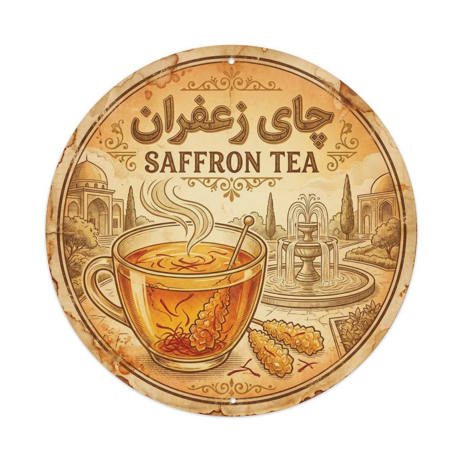 Tea Culture Teahouse Regional Oolong Roadside Diner Metal Tin Sign