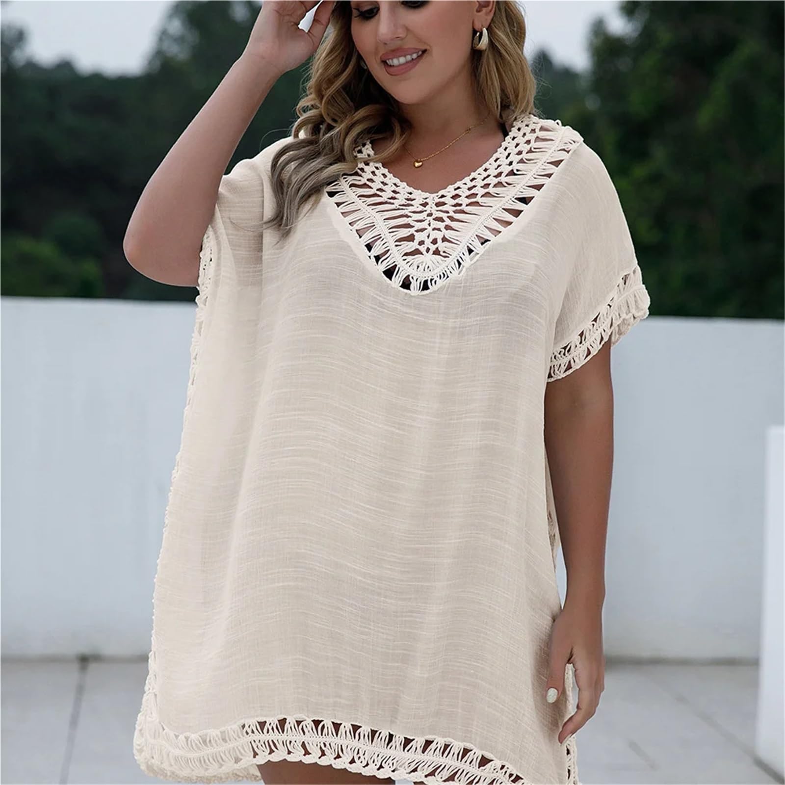 Robe De Plage Tunique de Plage for Femme, Cache-Maillot de Bain d'été, Cache-Maillot de Bain for fête sur la Plage pour Femmes