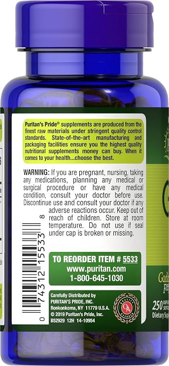 Puritan's Pride Premium Odorless Garlic, Traditional Dietary Supplement for Heart Health and Circulation Support with Antioxidant Properties, 250 Rapid Release Softgels, 2 Pack
