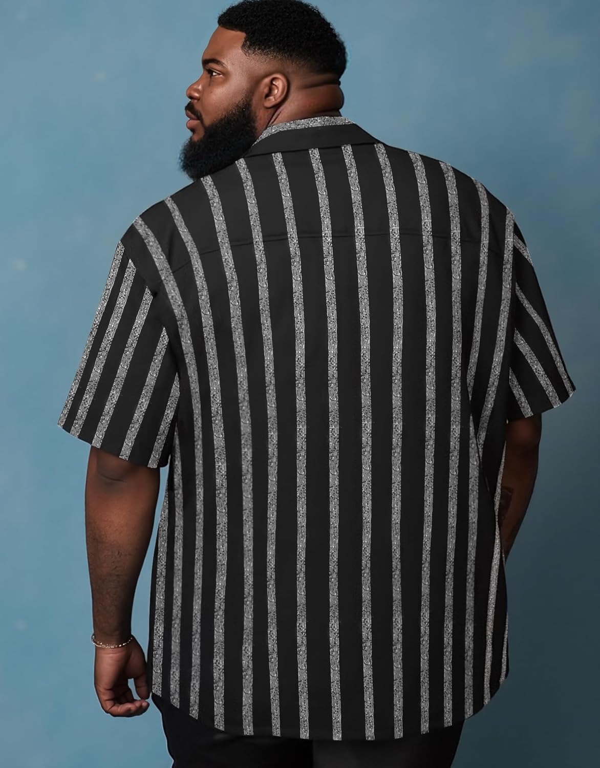 Button Down Shirt Men Causal Big and Tall Shirts for Men Short Sleeve Button up Summer Beach Work Shirts Plus Size - Image 2