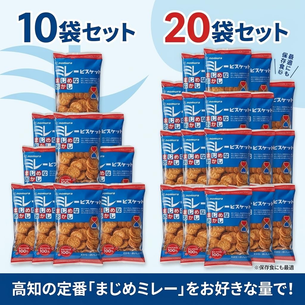 Amazon.co.jp: 野村煎豆加工店 まじめミレービスケット 1袋120g入り×10
