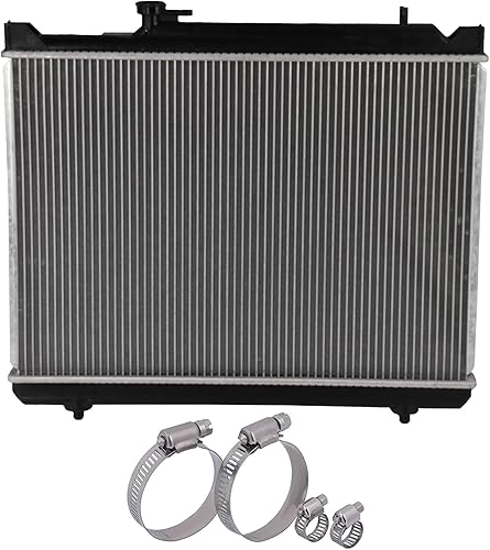Miniatura 4 de SCITOO Radiador 2430 + abrazadera de manguera de 0.316 a 0.394 pulgadas, 4 piezas para Suzuki para Grand Vitara 2001-2004 para Suzuki para Vitara
