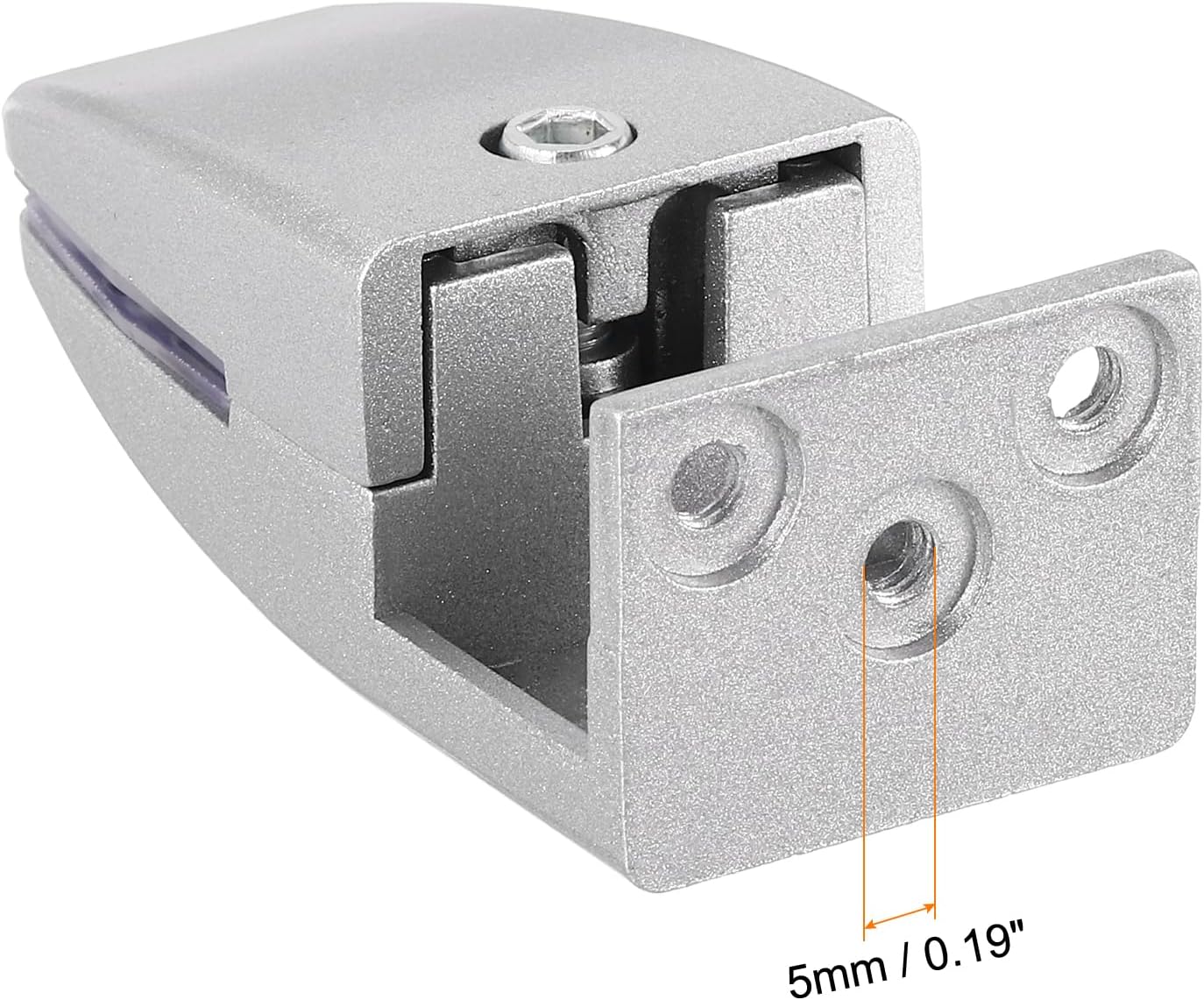 uxcell Office Desk Partition Support Bracket, 4pcs Desk Divider Clamp Brackets Screen Clip Holders for 4-20mm Thick, Silver Tone