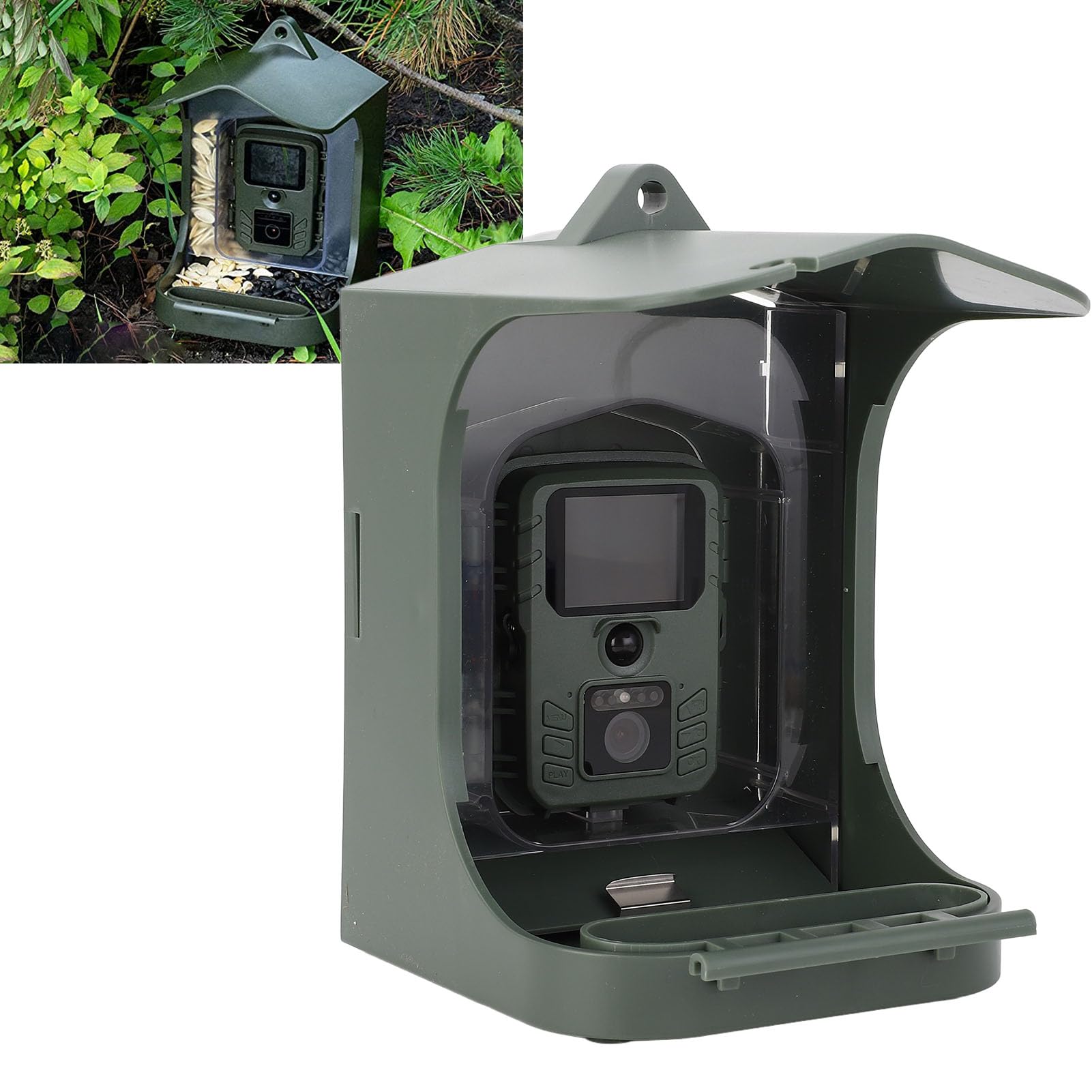 Vogel Fütterer mit 1080P HD-Kamera, Outdoor-Vogelhaus, Unterstützt 256GB Speicher für Vogel Beobachtung