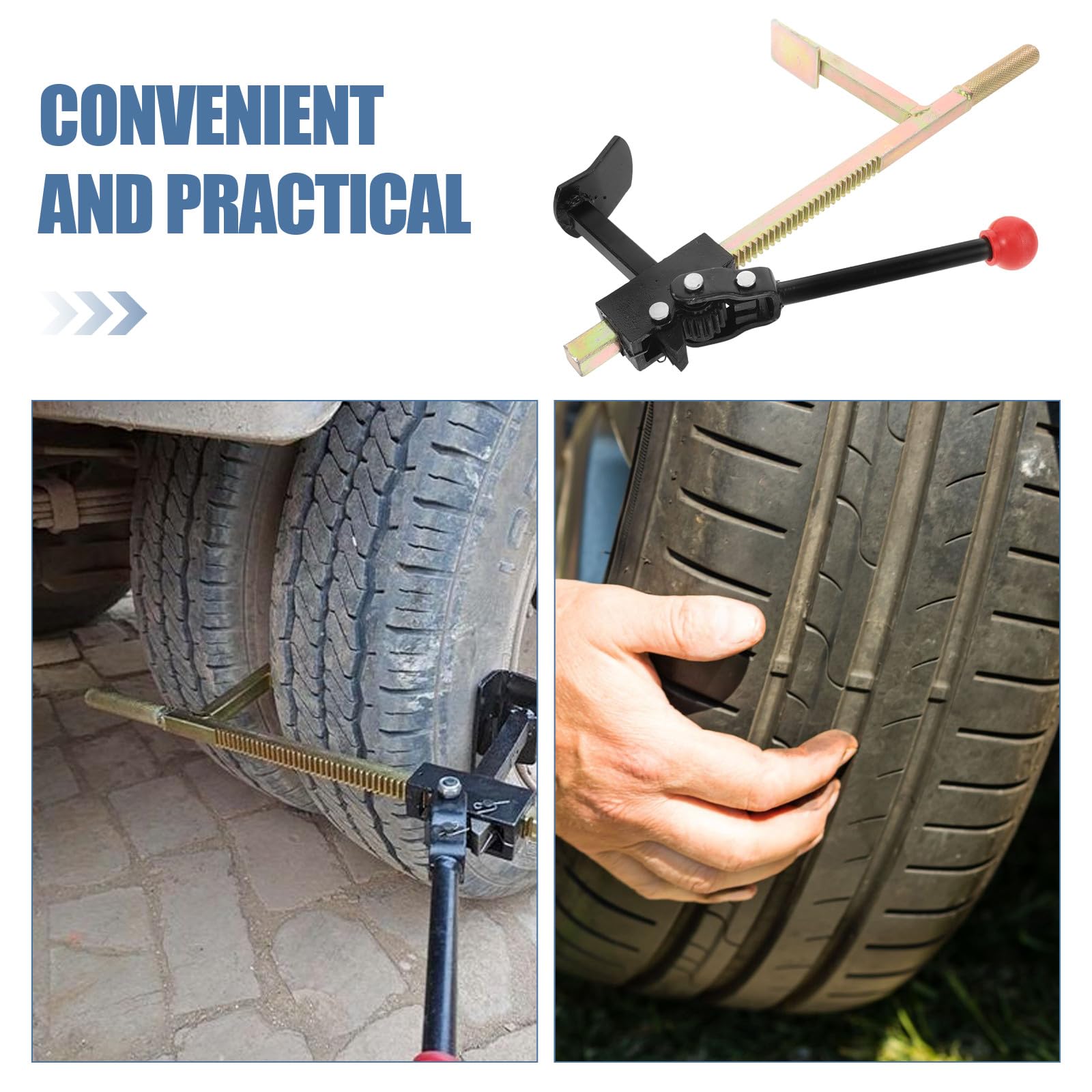 Espansore Manuale per Pneumatici Auto Portatile, Attrezzo per Smontaggio e Montaggio Gomme, Strumento Resistente e Sicuro per Manutenzione Veicoli, Uso Versatile per Officina
