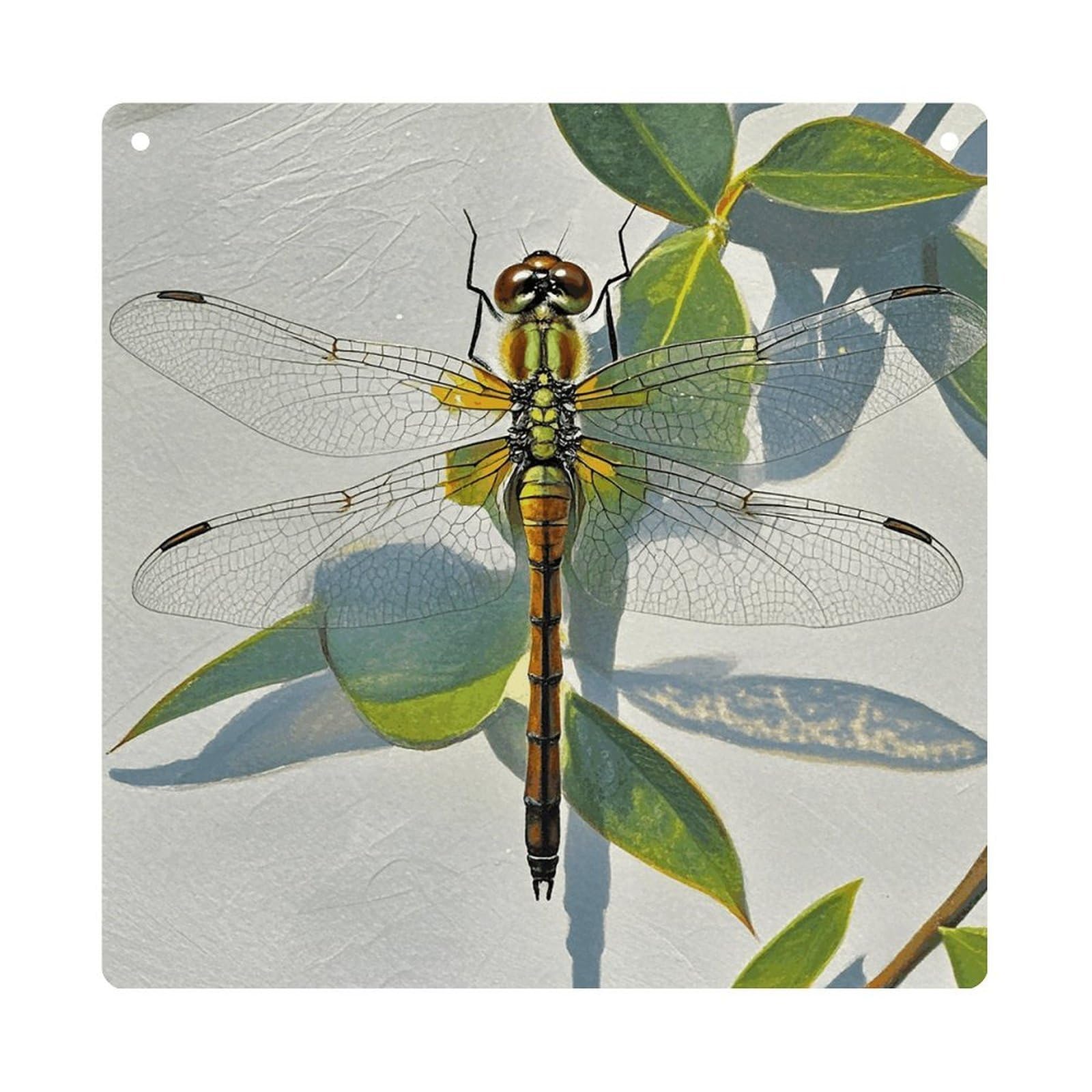 Hand Painted Dragonfly Hanging Ornament Wall Decor Pendant