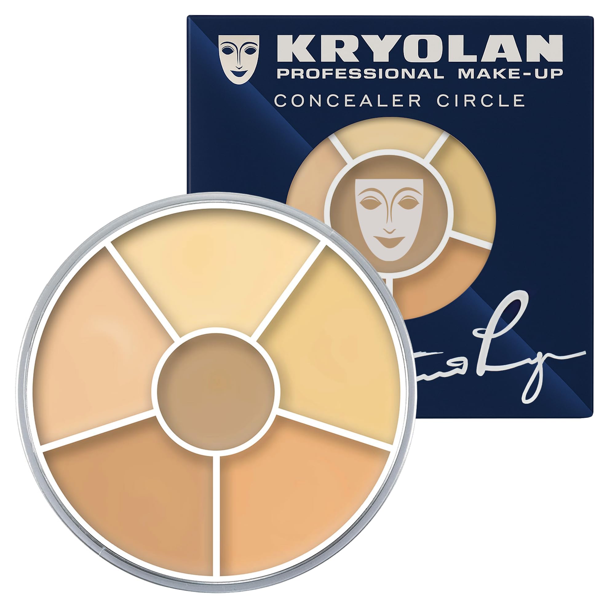Concealer Circle - Full Coverage 6-Color Cream Concealer Palette - Color Corrector For Dark Circles - Hides Redness, Blemishes & Spots - Professional Cream Makeup for All Skin Types