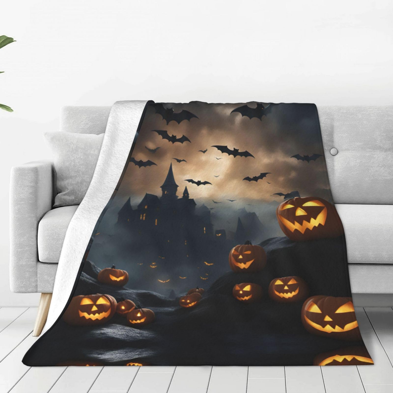 Couverture ultra douce en polaire d'Halloween pour des nuits cocooning