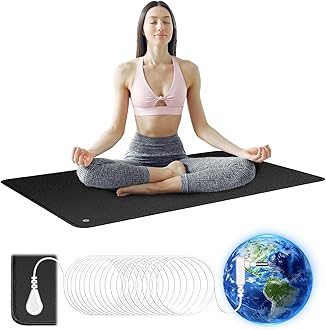 Grounding Mat for Sleeping, Black (11.6" x 39")