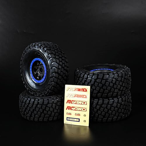 Miniatura 8 de RCAWD Rueda y neumáticos para ARRMA Mojave 6S y para Traxxas UDR Unlimited Desert Racer Upgrades, 17 Rubber Nylon Foam Inserts Parts #ARA550065,