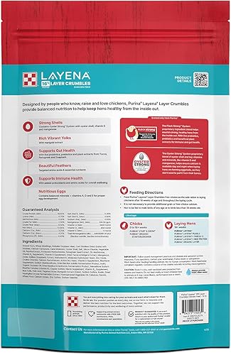Miniatura 3 de Purina Layena  Nutricionalmente completa capa de alimento para gallinas Crumbles  Bolsa de 10 libras (10 libras)