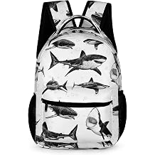 Shark Backpack for Kids Girls Boys, 17 Inch Bookbag